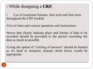 Case report form and application | PPTX