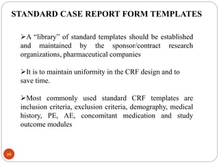 Case report form and application | PPTX