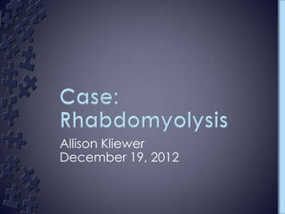 Allison Kliewer
December 19, 2012
 