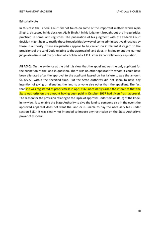 LAND LAW CASES PDF