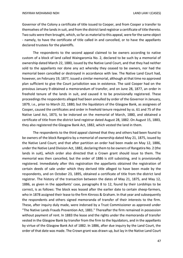 LAND LAW CASES PDF
