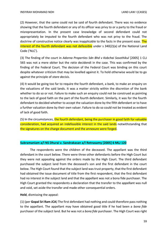 LAND LAW CASES PDF