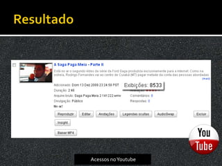 Acessos no Youtube
 