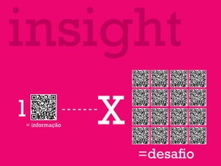 insight
1
= informação   X
                   =desafio
 