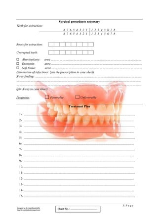 Case sheet complete denture azad almuthaffer | PDF