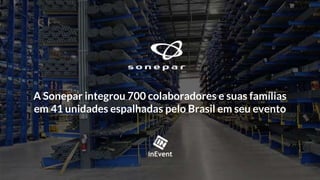 A Sonepar integrou 700 colaboradores e suas famílias
em 41 unidades espalhadas pelo Brasil em seu evento
 