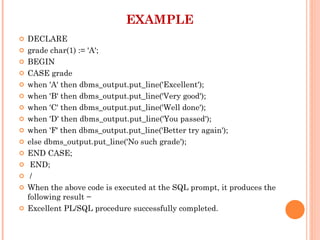 DBMS - PL/SQL - Control Structures.pptx