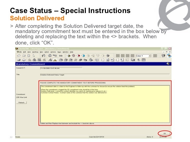 Case Status, Case Sub Status, Milestone cast Slides