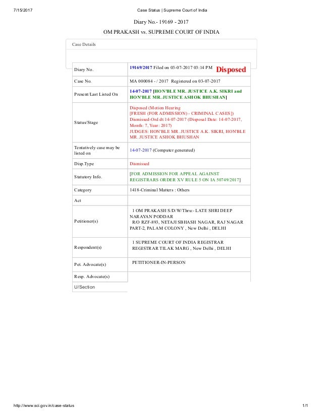 Writ Petition Hyd High Court Case Status Writ Petition Pending