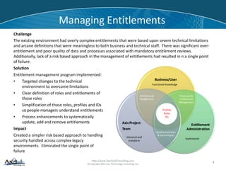 Axis Consulting Case Studies | PPT