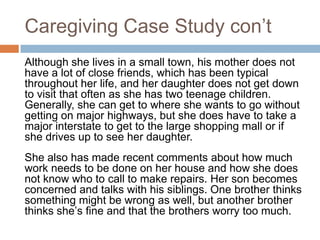 ARGEC Case studies Family Caregiving of Older Adults | PDF