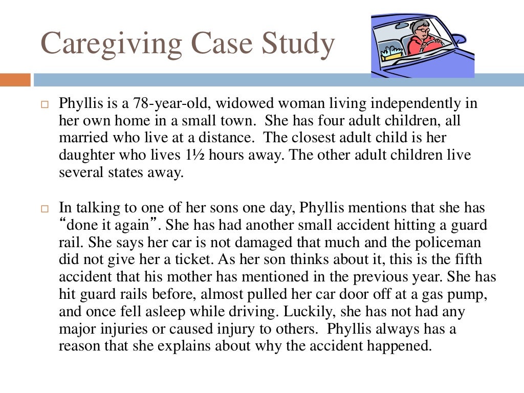 Case study elderly woman image
