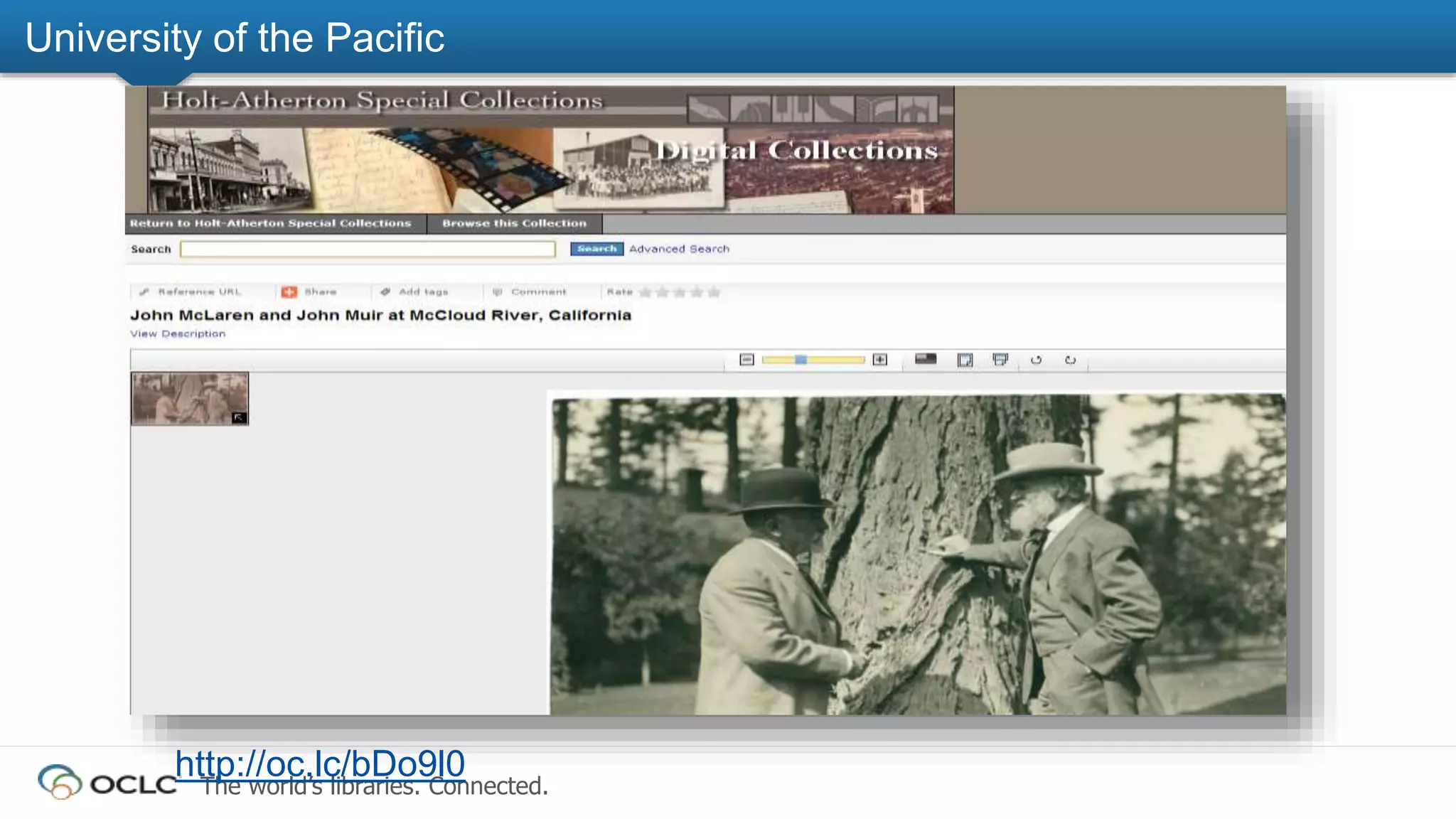The world’s libraries. Connected.
University of the Pacific
http://oc.lc/bDo9l0
 