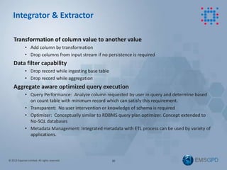 © 2013 Experian Limited. All rights reserved.
Transformation of column value to another value
• Add column by transformati...