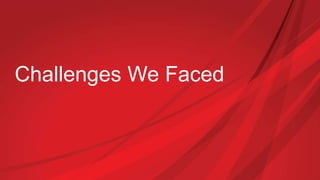 Challenges We Faced
 