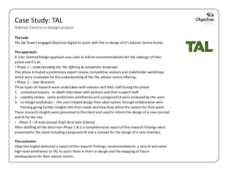 Case study sample slideshare image