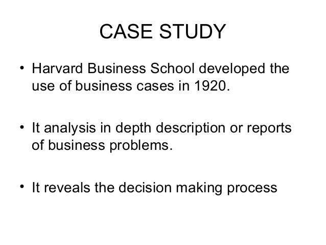 Case Studies Analysis Framework