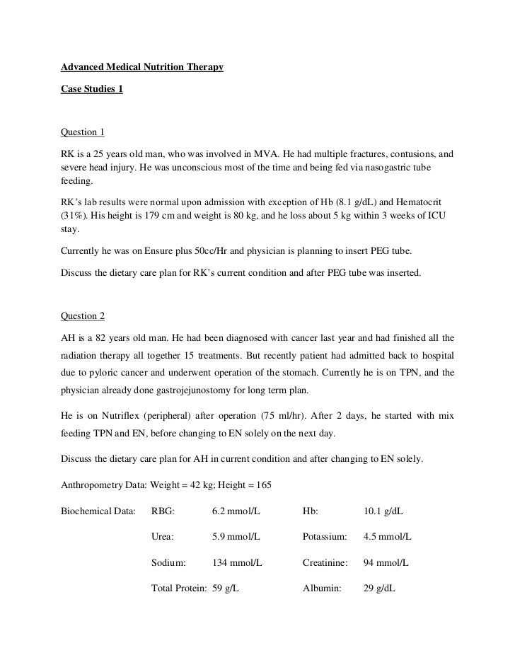 Food intake record example image