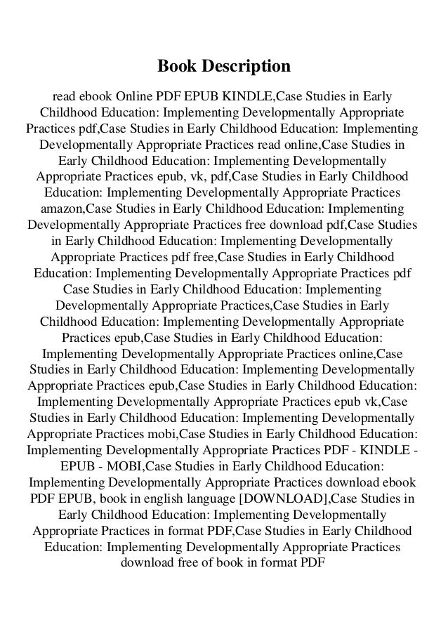 case study of early childhood