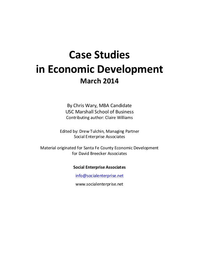 economic growth and development case study