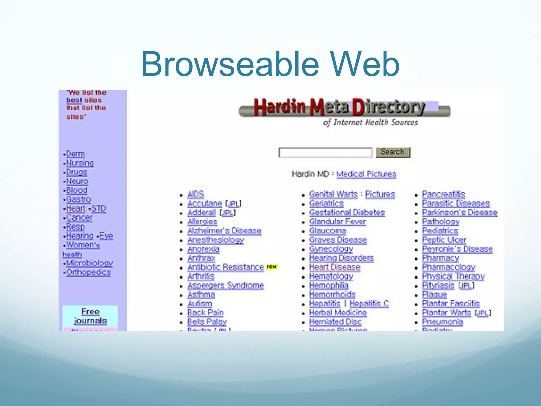 Browseable Web
 