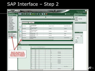 SAP Interface – Step 3
 