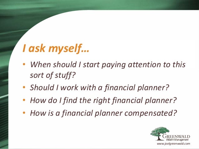 Certified financial planner case study picture