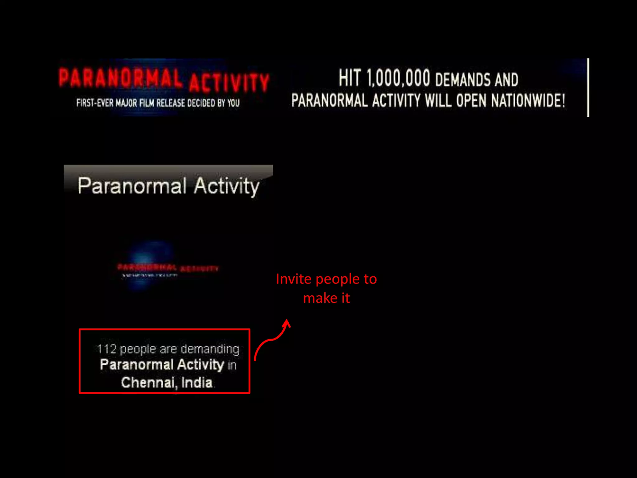 Invite people to make it