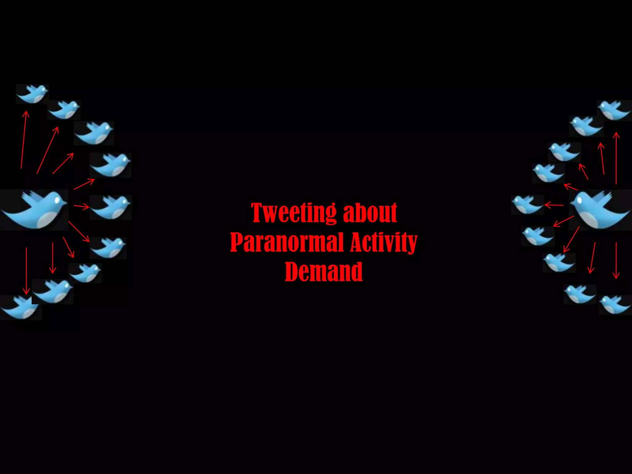 Tweeting about Paranormal Activity Demand