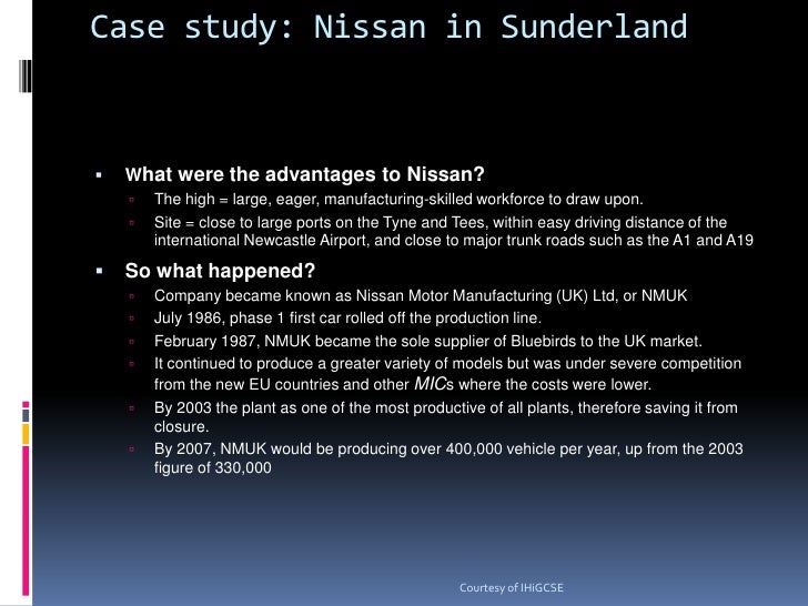 Nissan sunderland geography case study 03 image