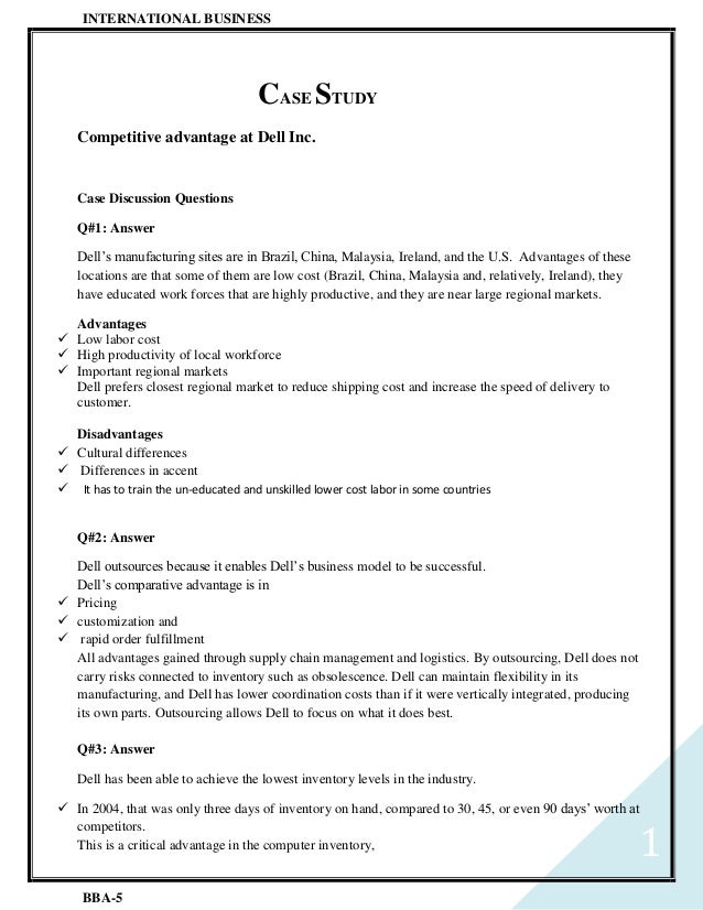 Case study answers com