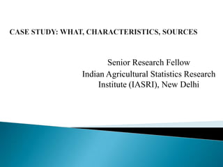 Senior Research Fellow
Indian Agricultural Statistics Research
Institute (IASRI), New Delhi

 