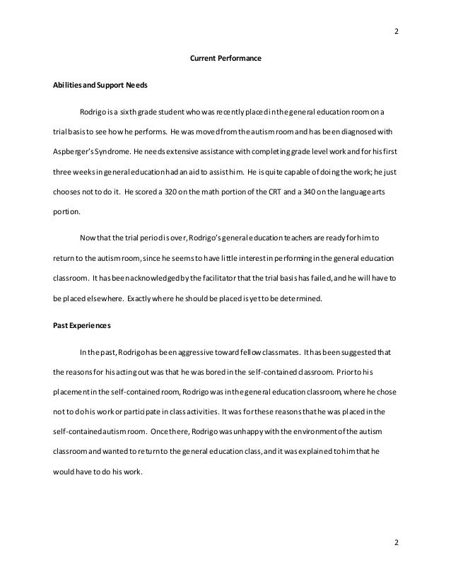 Autism case studies inclusive education