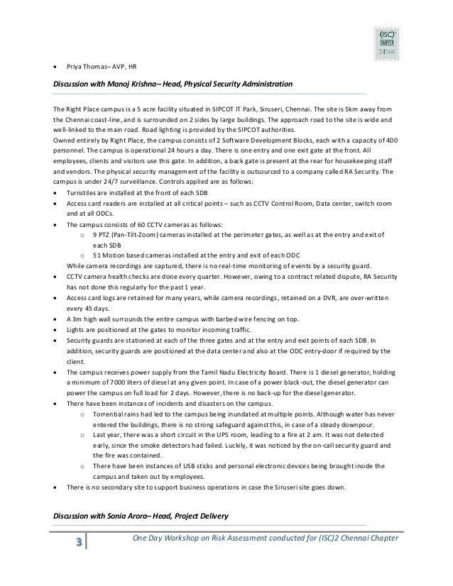 Risk analysis case study slideshare picture