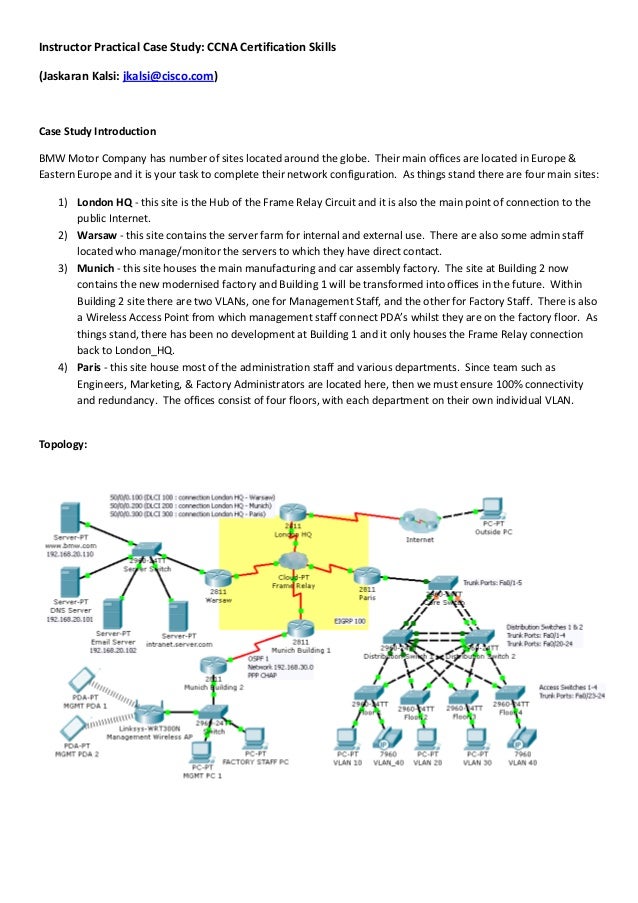 Case study on network topology image