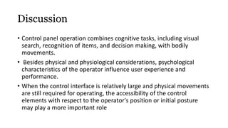 Case study on design of control panel | PPTX