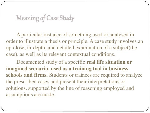 What is a case study in psychology picture