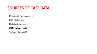 Case Study Data Sources Case study | PPTX