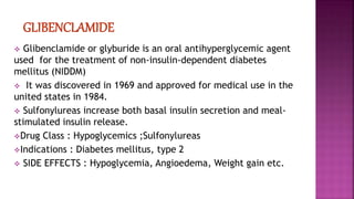 Case study on Glibenclamide | PPTX
