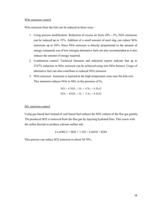 A Case Study Report on Air Pollution in Cement Industry | PDF