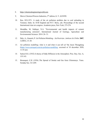 A Case Study Report on Air Pollution in Cement Industry | PDF