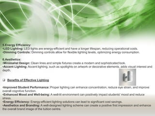 Comprehensive Case Study on Effective Lighting Design for Tuition ...