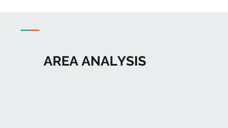 AREA ANALYSIS
 