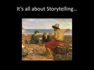 It’s all about Storytelling…
 