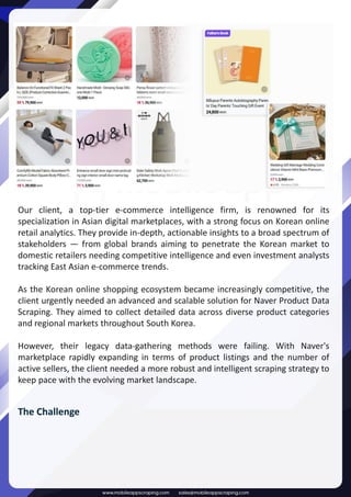 Case Study - A Dual Strategy For Naver Product Data Scraping Using APIs ...