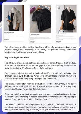 Case Study - A Dual Strategy For Naver Product Data Scraping Using APIs ...