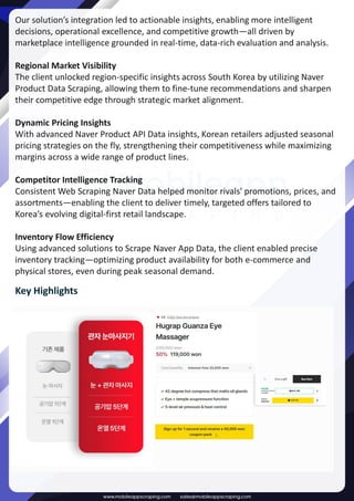 Case Study - A Dual Strategy For Naver Product Data Scraping Using APIs ...