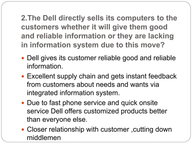 Case study dell mis | PPT