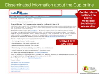 Disseminated information about the Cup online
Received over
1000 views
Got the release
published on
heavily
moderated
Social Media
release sites
 