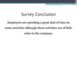 Open-Ended QuestionsAsk the question and let the respondent (employee) give you their answer.Examples:What is the best thing about working at …?What is the worst thing about working for …?If you could do one thing to make … more effective overall, what would it be?